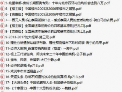 《天涯社区神贴合集》  史上最强整理9999篇 